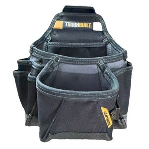 Toughbuilt ClipTech Carpenter Tool Pouch Framer Made In USA Pockets Work Black